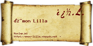 Ámon Lilla névjegykártya